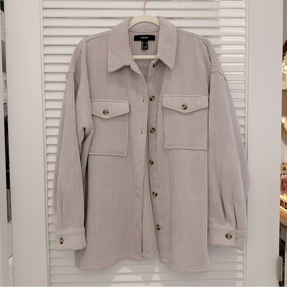 Forever 21 Corduroy-Style Shirt Jacket